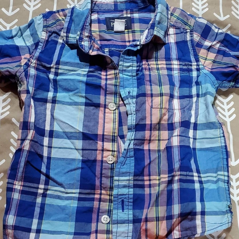Boys plaid button up